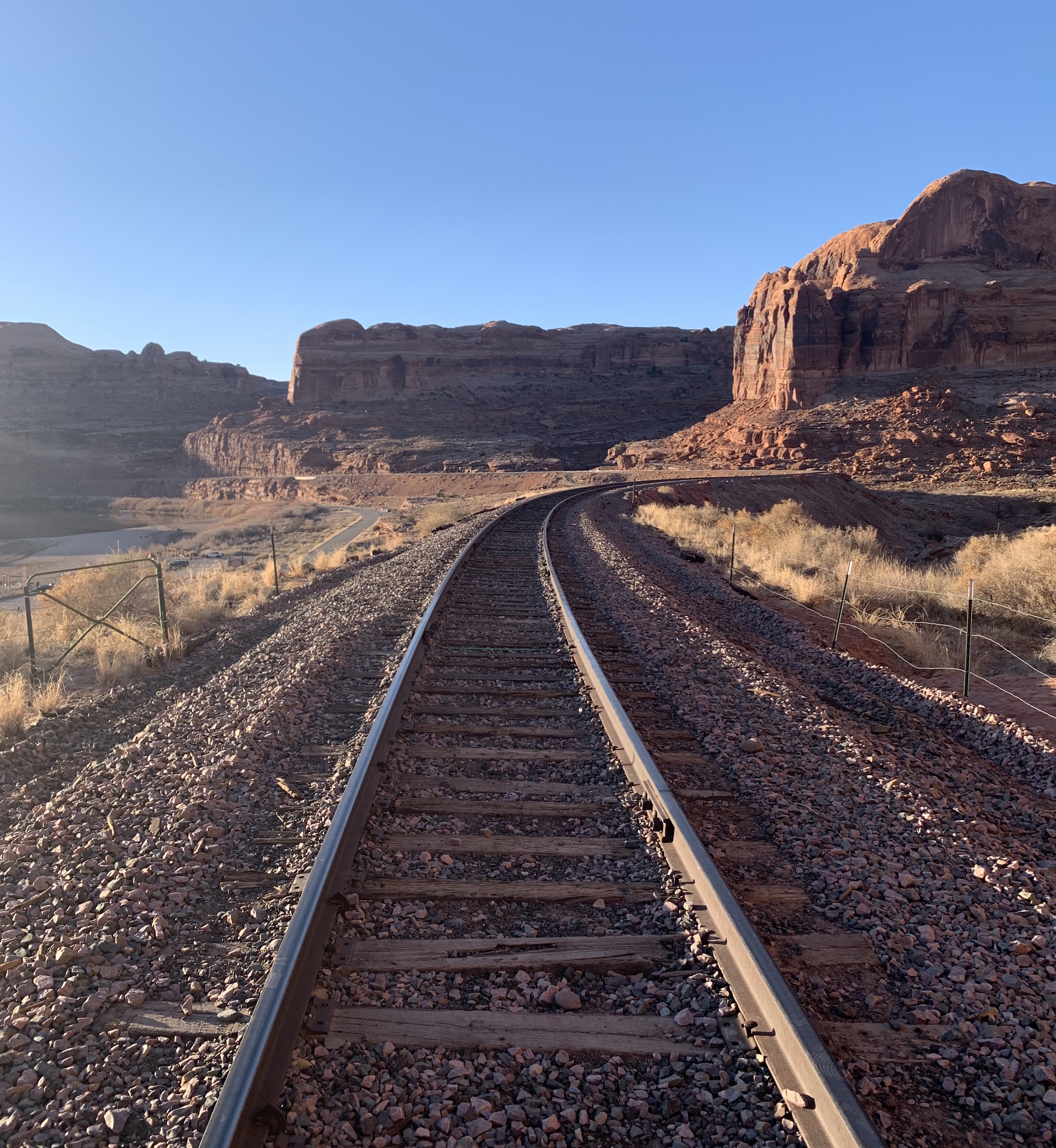 Train tracks in Moab